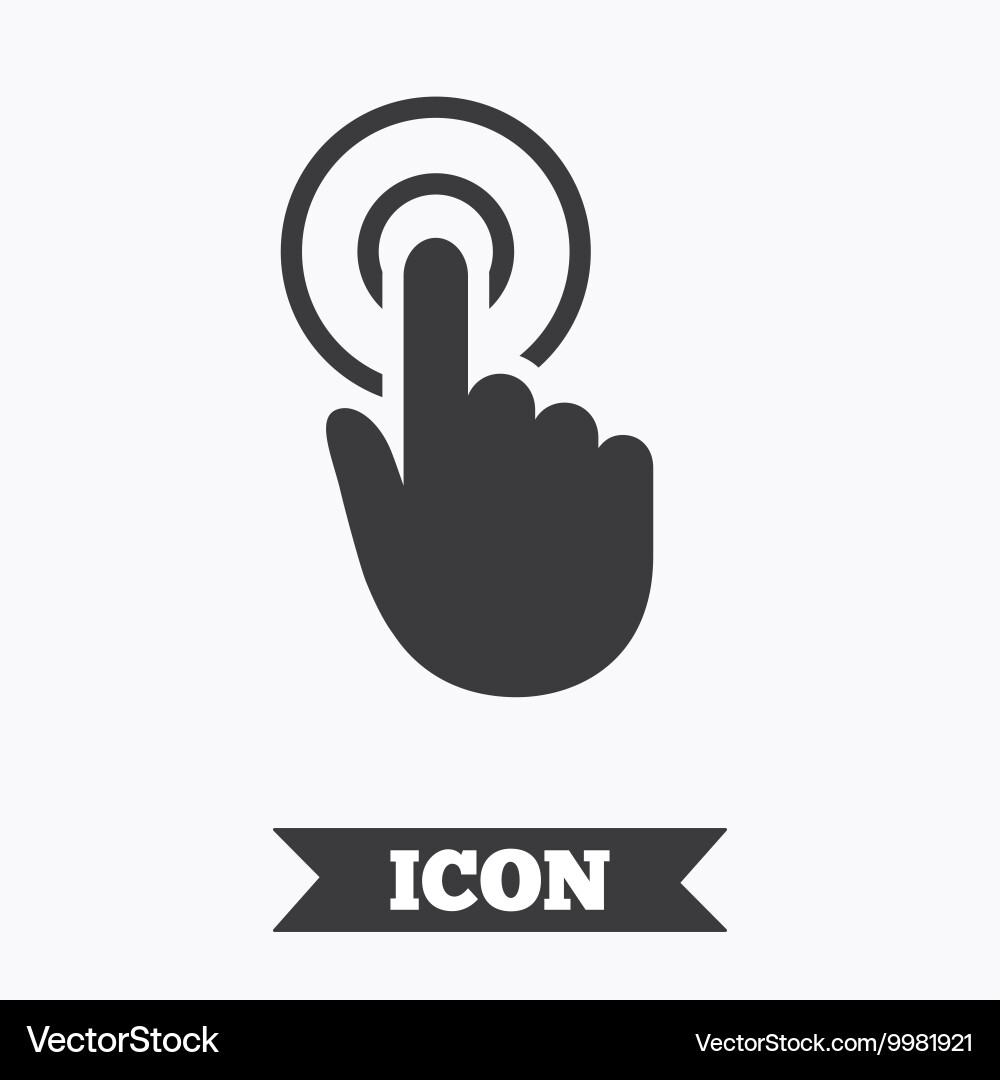Handzeiger Cursor-Symbol vektorbild
