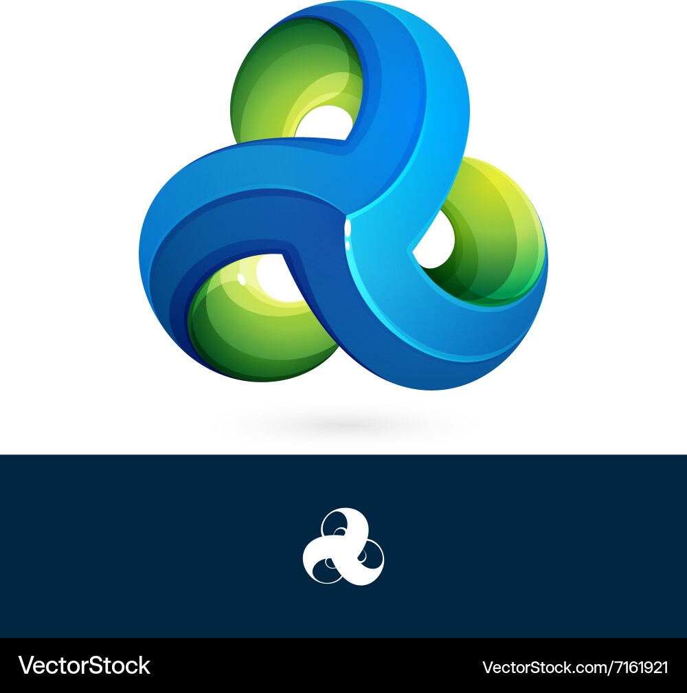 Infinite Loop Triangle Logo vector image
