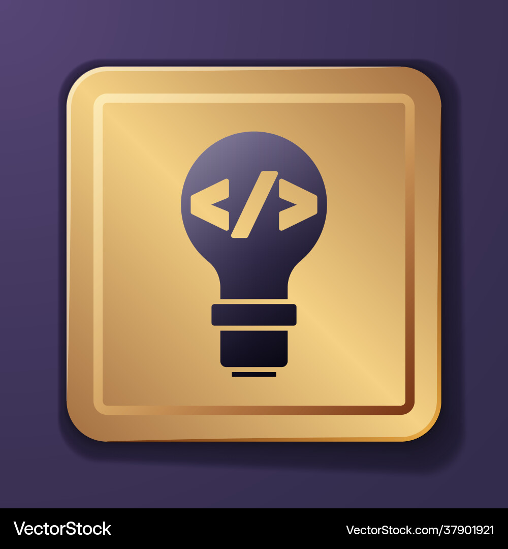 Purple web design and front end development icon vector image
