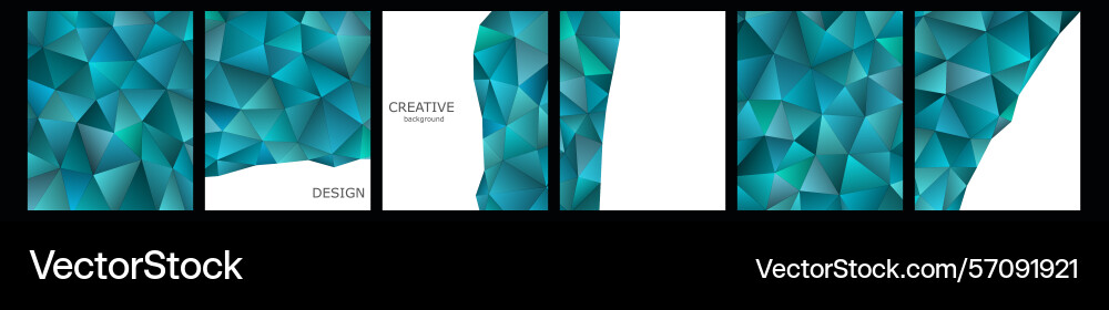 Set of cover notebook design abstract Vector Image