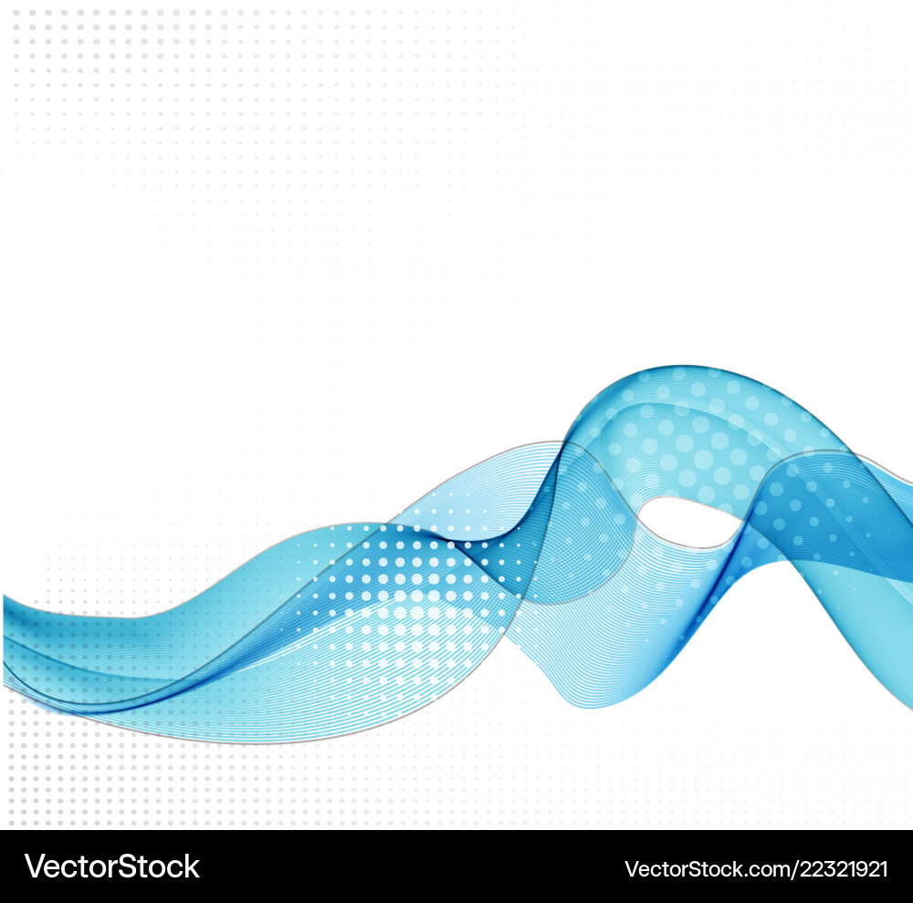 Smooth Color Wave Background vector image