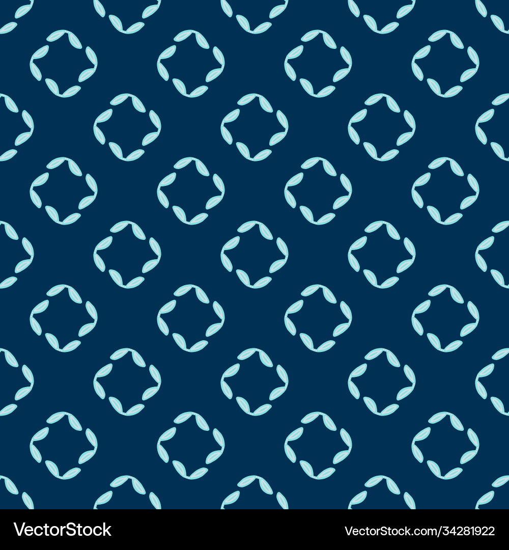 A simple pattern blue circles and squares A simple pattern blue circles and squares Vector Image