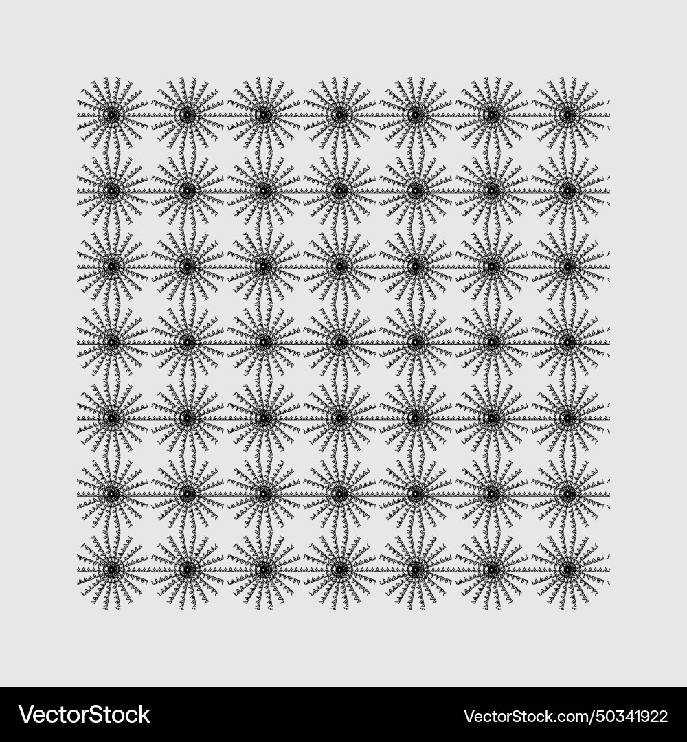 Black and white pattern design template print vector image