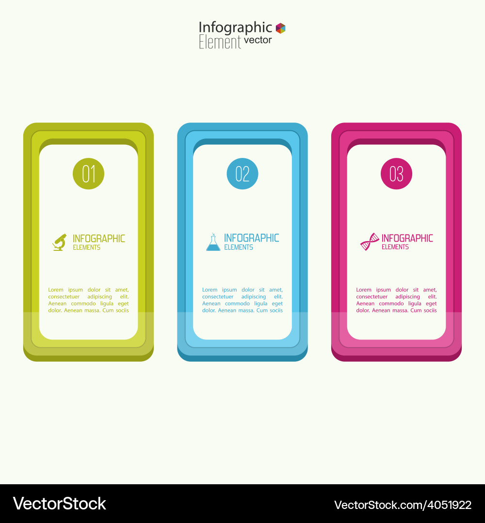 Comparative chart with templates for presentation Vector Image
