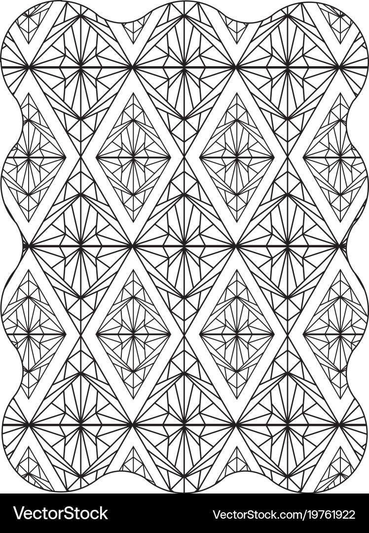 Figure with pattern graphic shapes background vector image