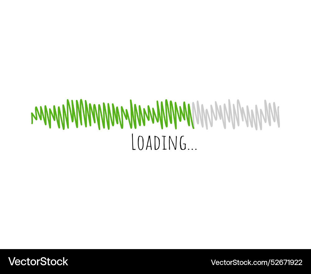 Loading bar status icon loaded icons download Vector Image