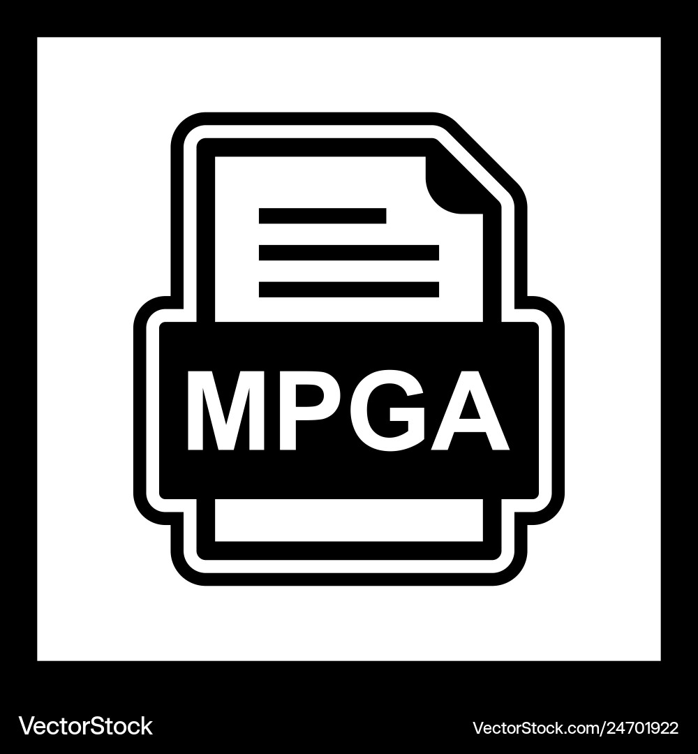 Mpga file document icon Vector Image