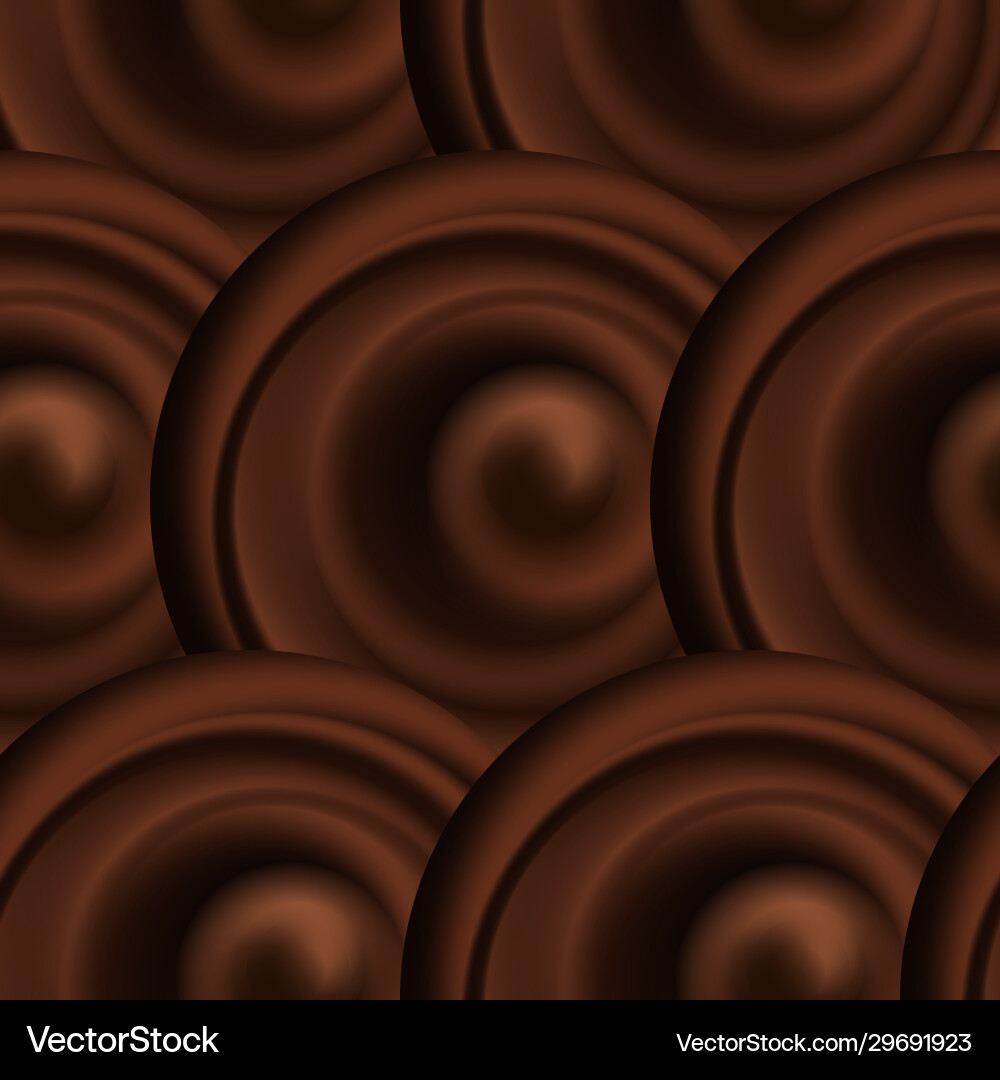 Abstract background pattern with chocolate wavy Vector Image