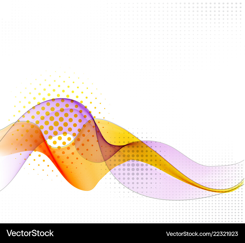Abstract Color Wave Background vector image