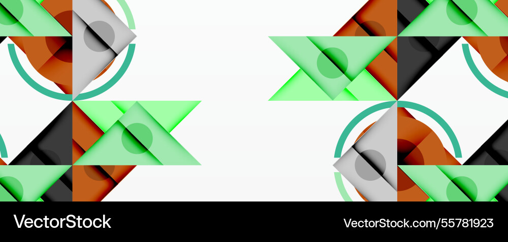 Abstract geometric composition with intersecting Abstract geometric composition with intersecting Vector Image