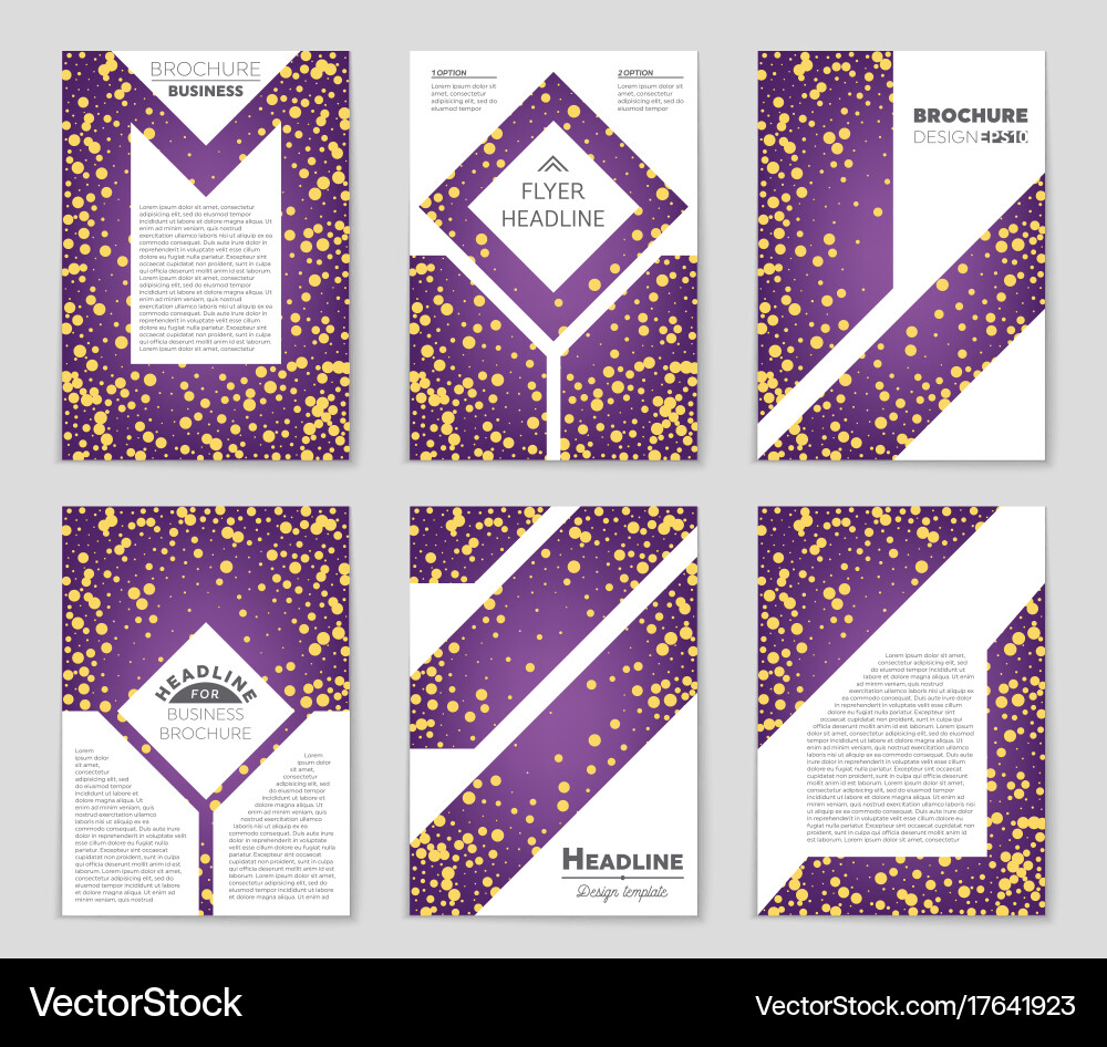 Abstract layout background set for art vector image