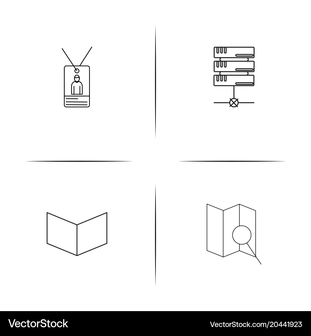 Internet technologies simple linear icon vector image