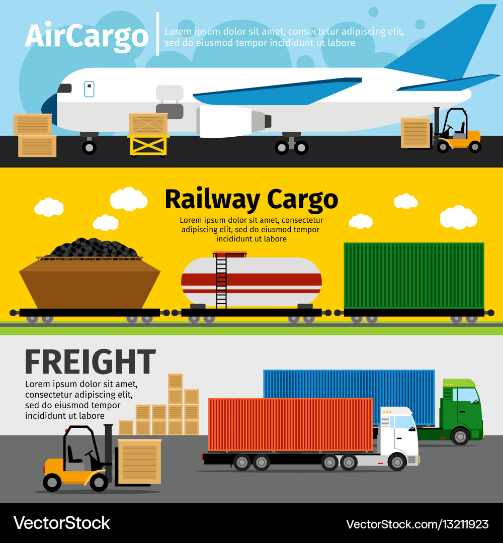 Lieferung Logistik Transport vektorbild