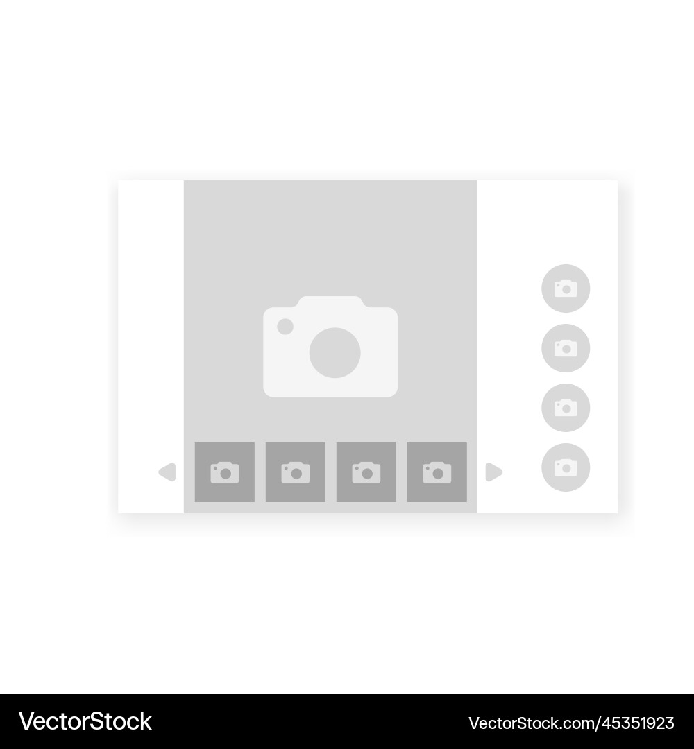 Online game wireframe webpage prototype Vector Image