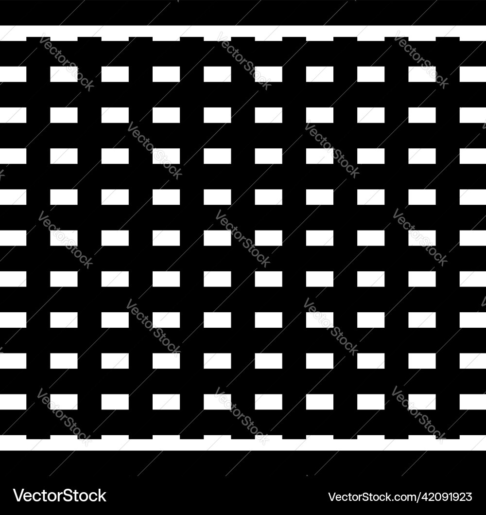 Rail grating grill lines grid mesh pattern vector image