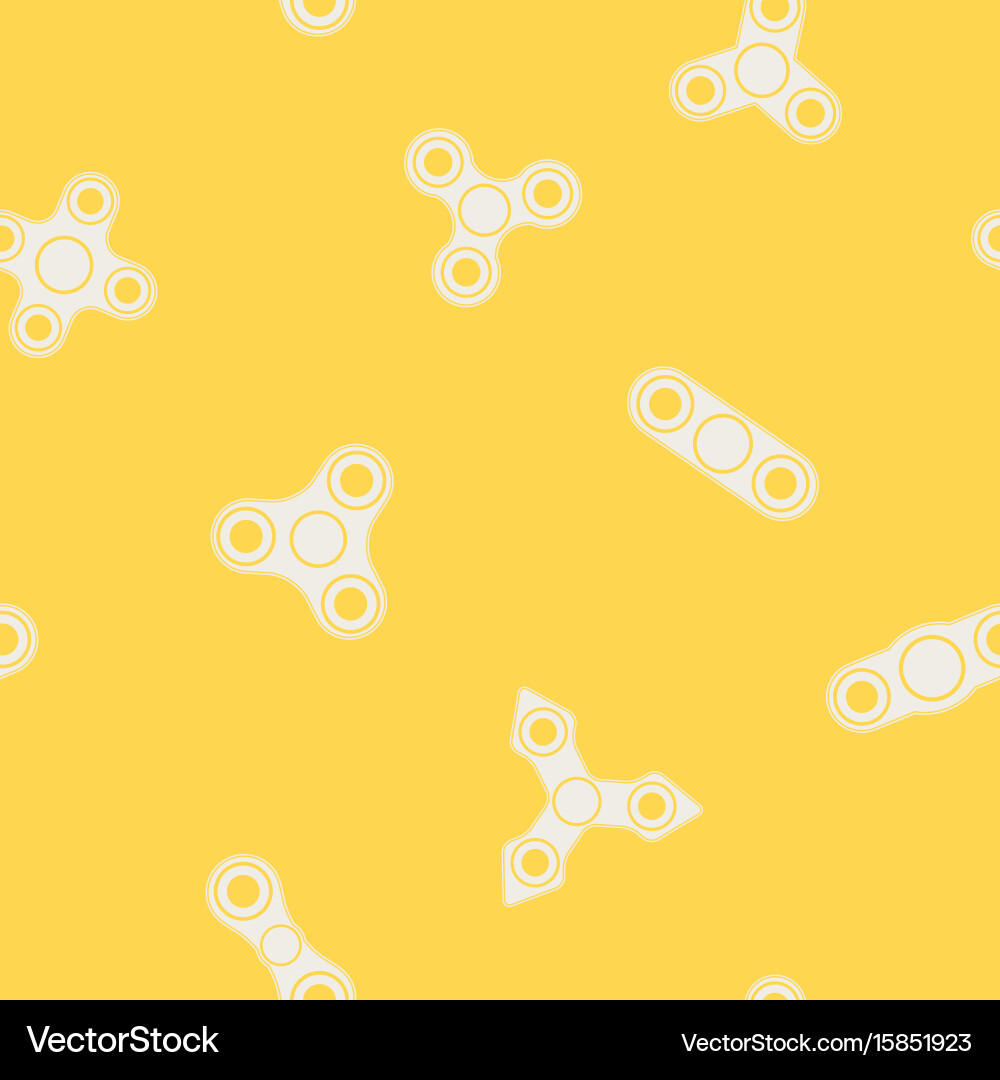 Seamless pattern with fidget spinners vector image