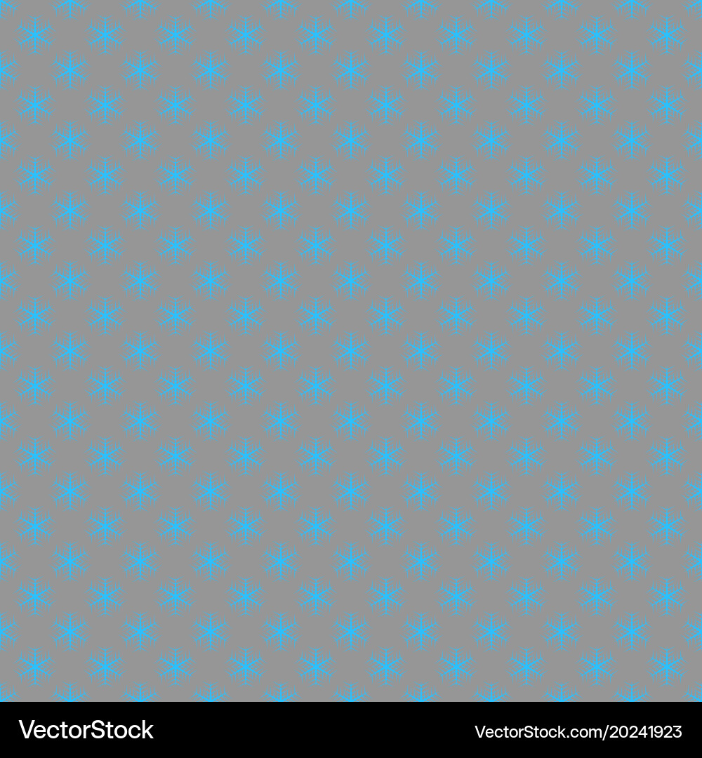 Simple repeating geometrical snowflake pattern Vector Image