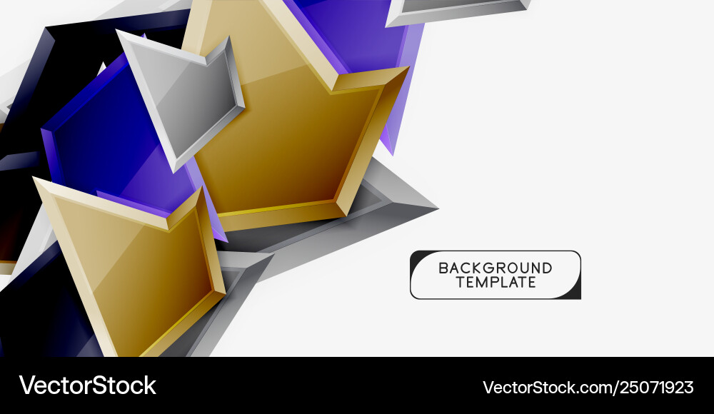 Triangular low poly background design Vector Image