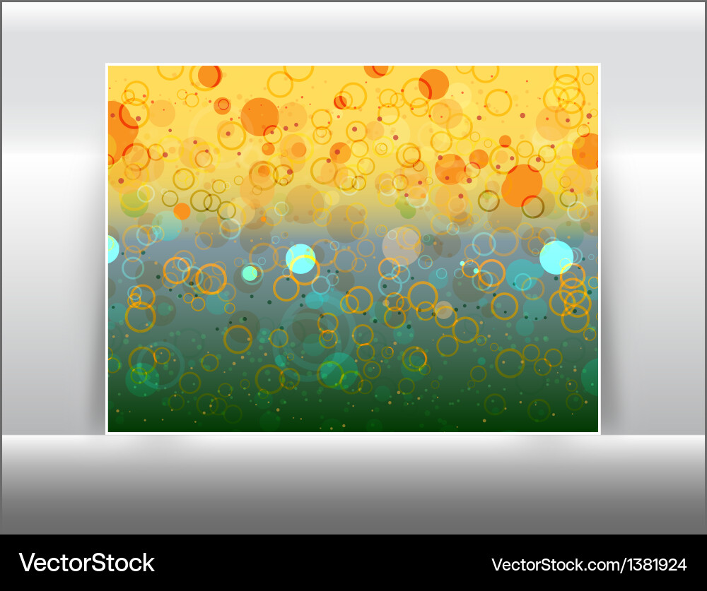 Abstract circles like bokeh effect vector image