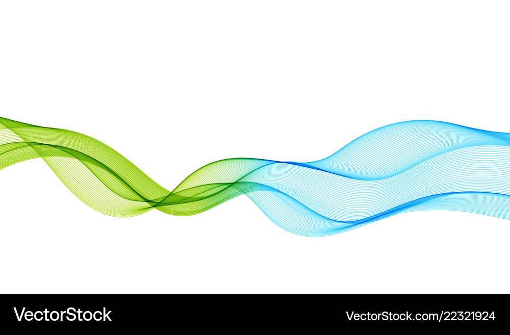 Abstract Color Wave Background vector image