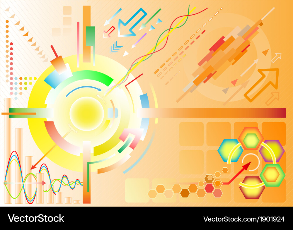 Abstract high-tech background Vector Image