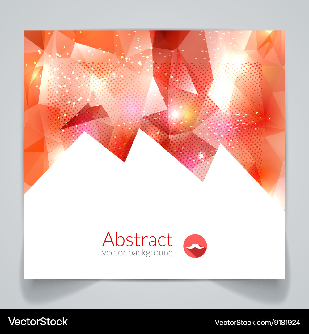 Abstract triangular 3d geometric colorful vector image