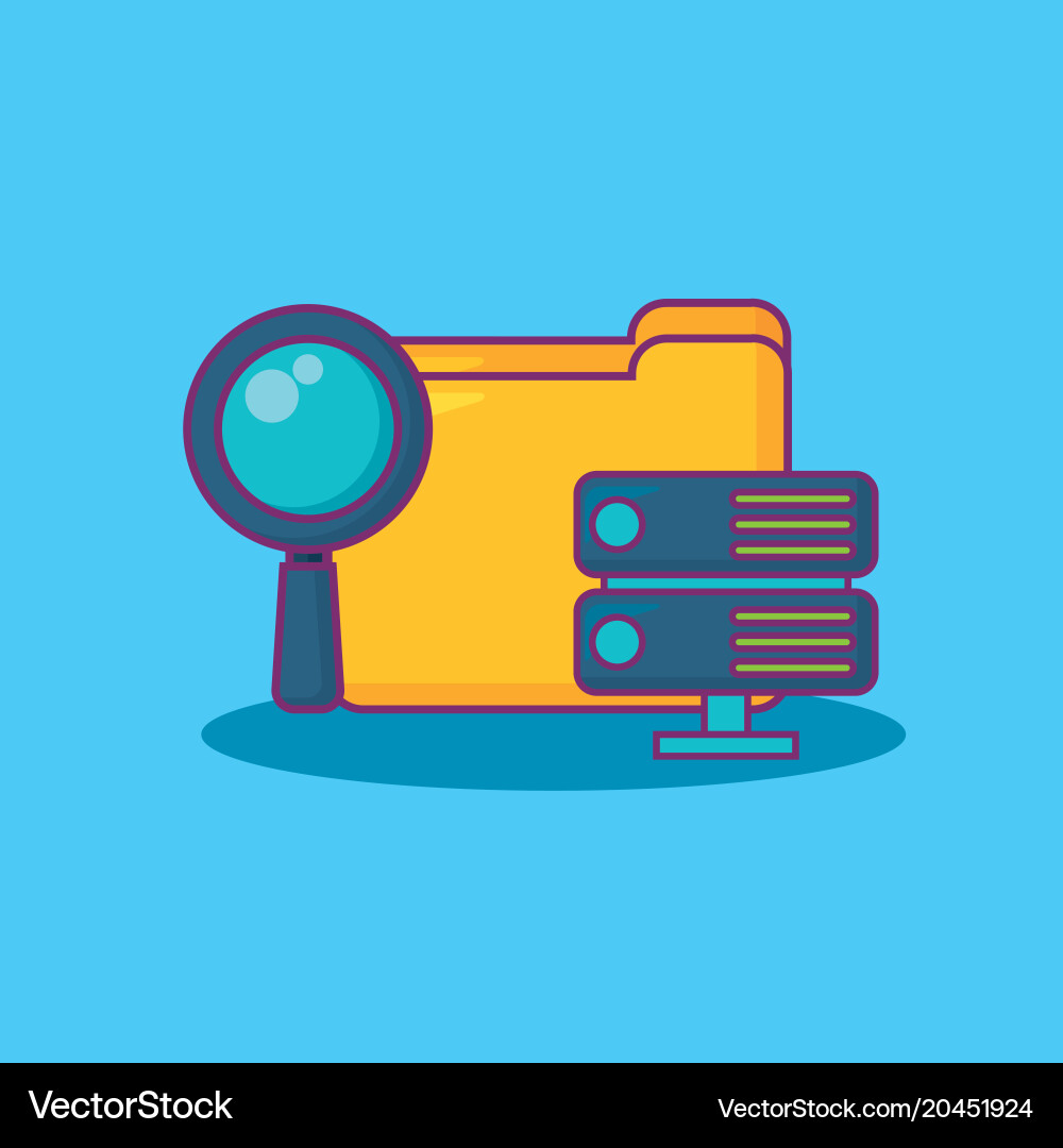 Big data design vector image