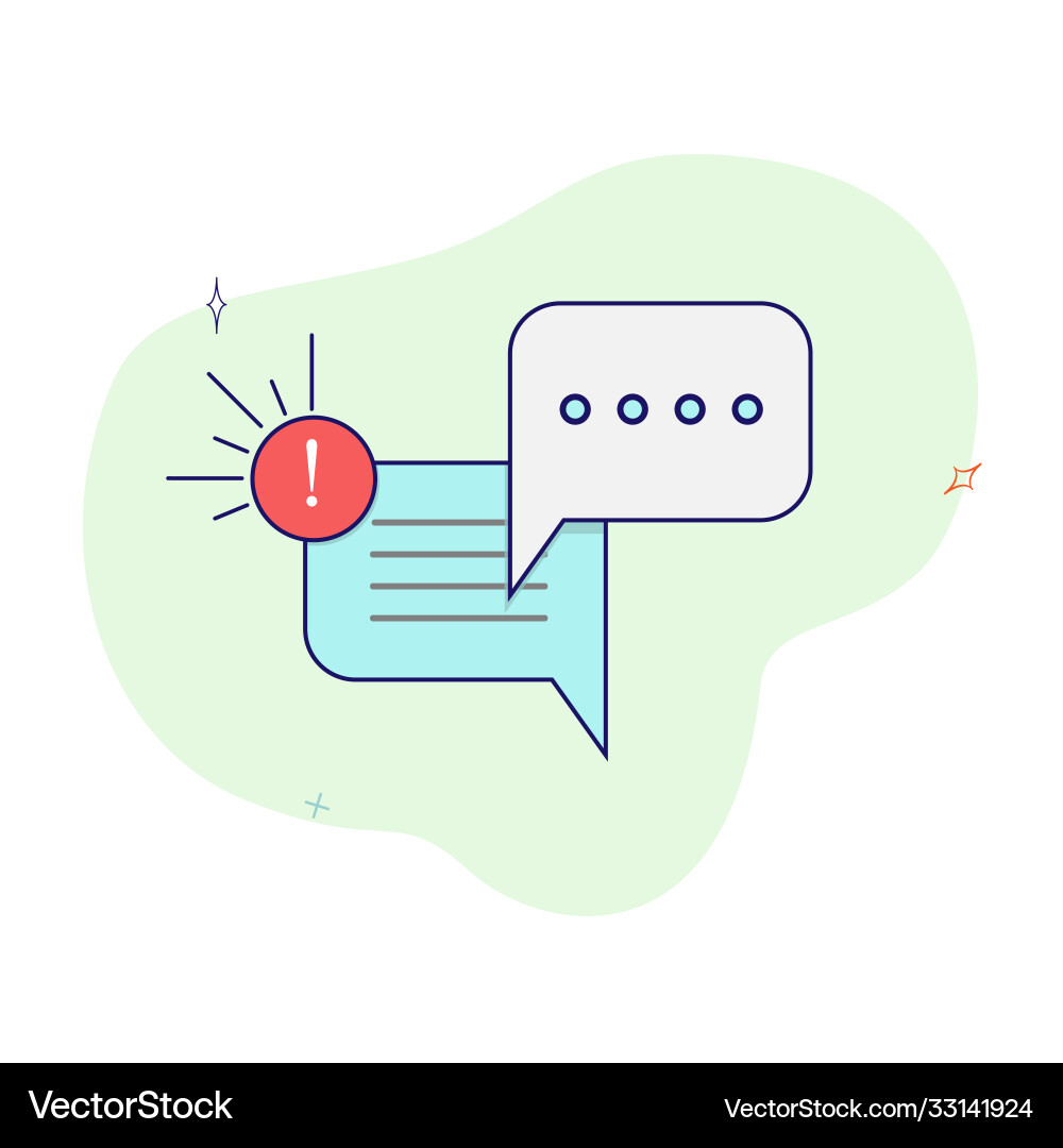 Cloud messages in a chat or conversation dialog vector image