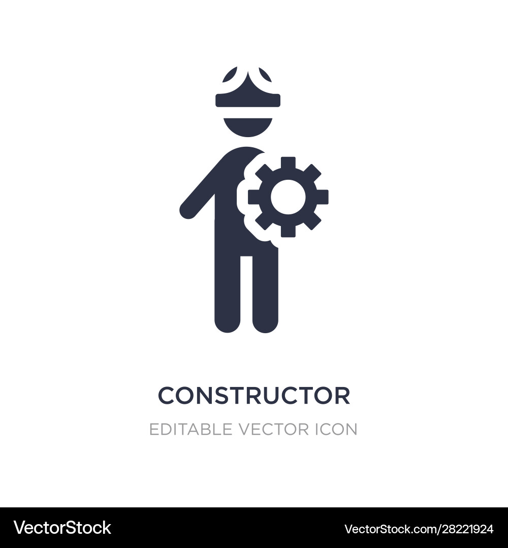 Constructor icon on white background simple vector image