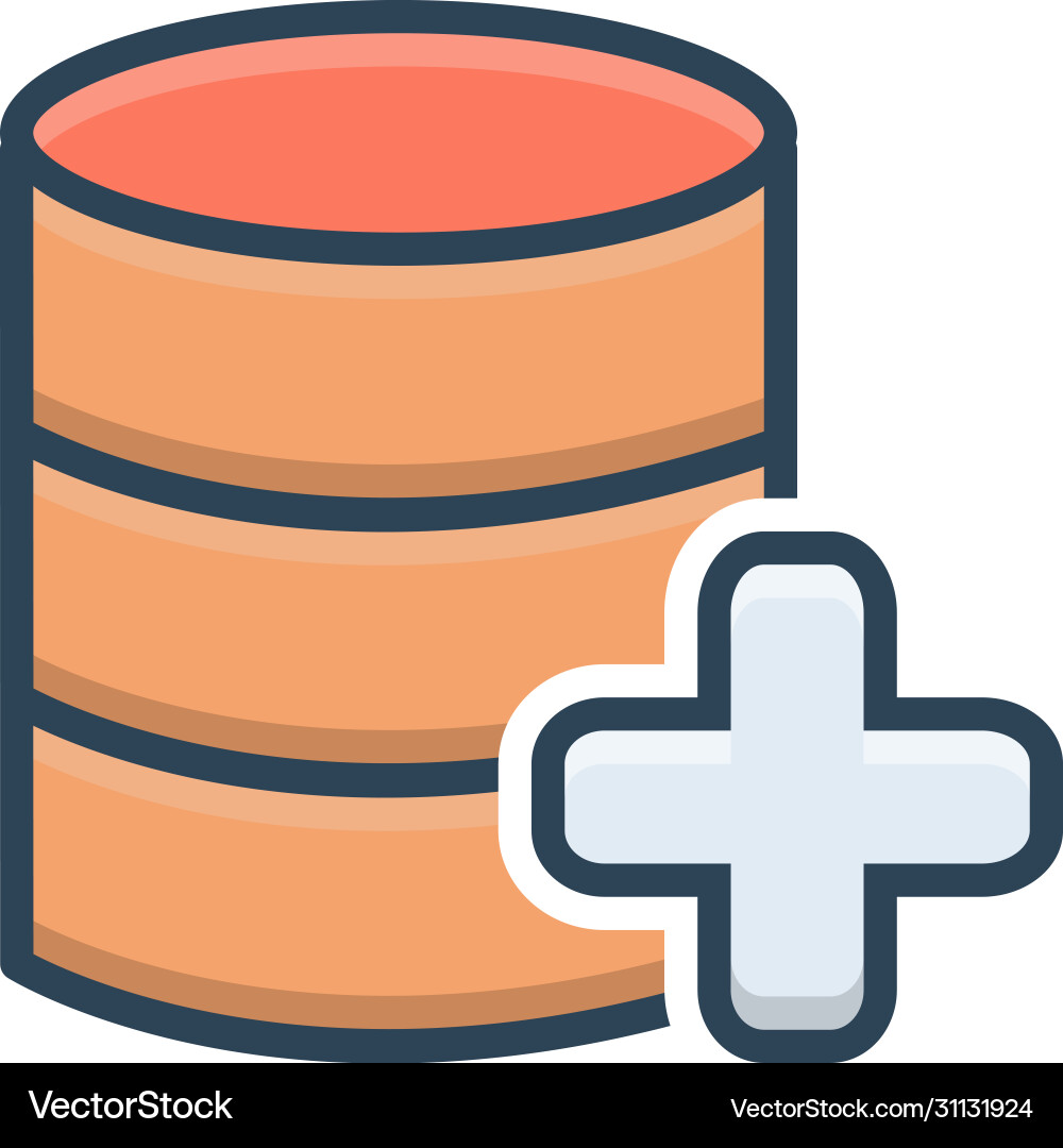 Data add vector image