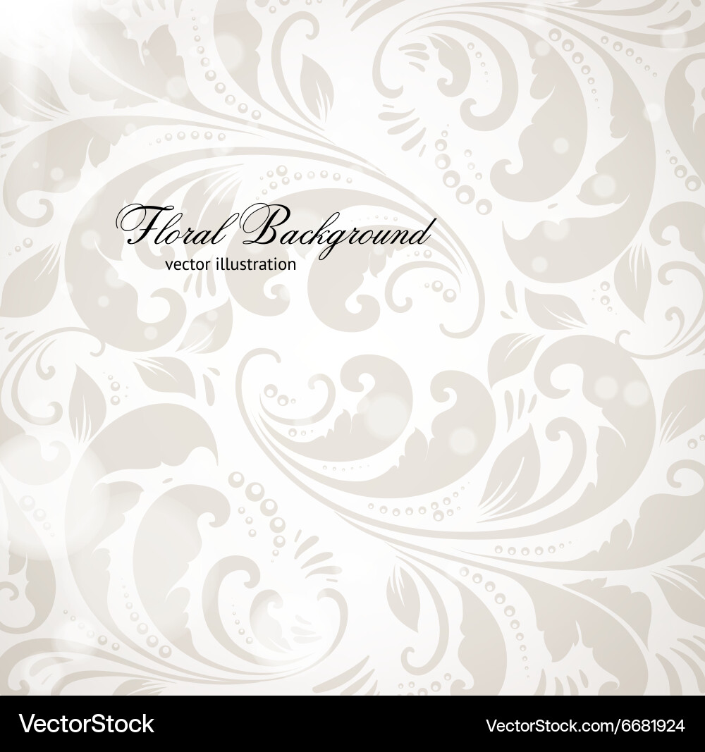 Floral background in neutral tones Vector Image