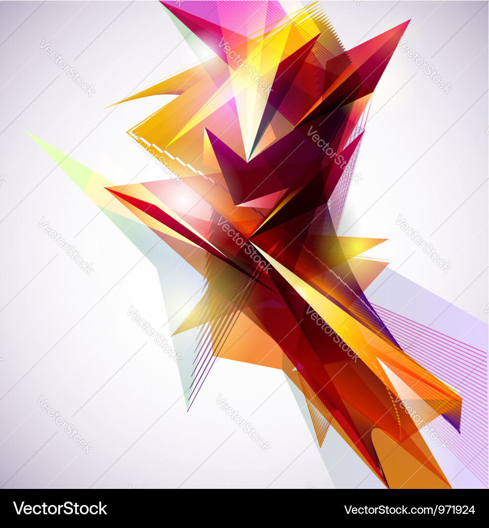 Geometric Shards Background Vector Image