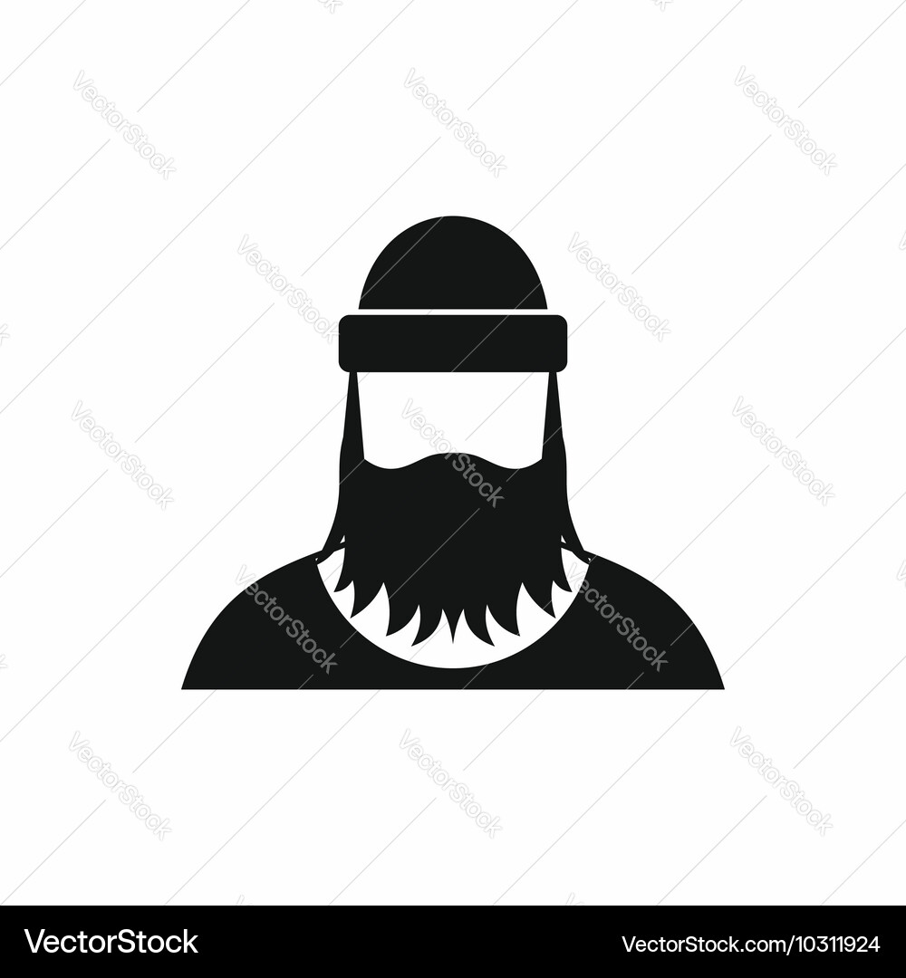 Lumberjack icon in simple style vector image