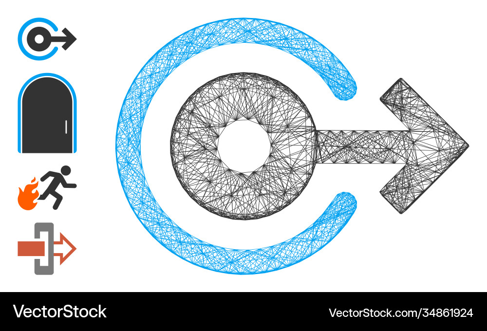 Network log out mesh Network log out mesh vector image