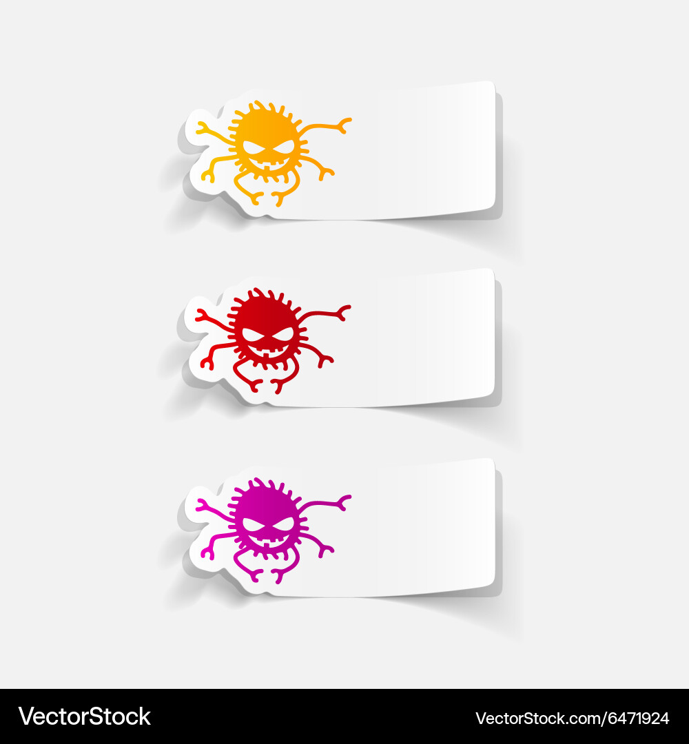 Realistic design element spider Vector Image