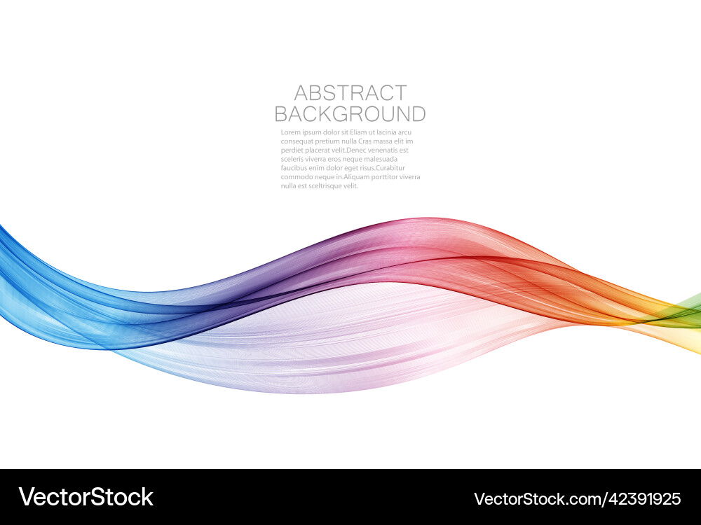 Abstract Motion Color Wave Vector Image