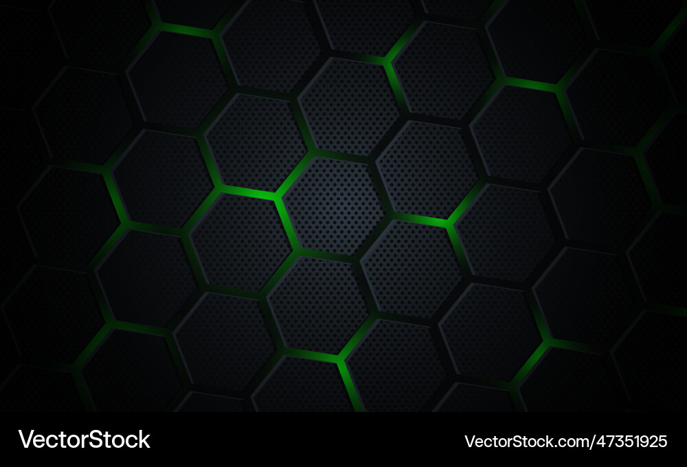 Abstract technology with hexagonal background Vector Image