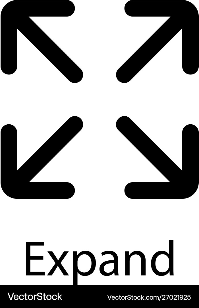 Expand Royalty Free Vector Image - VectorStock