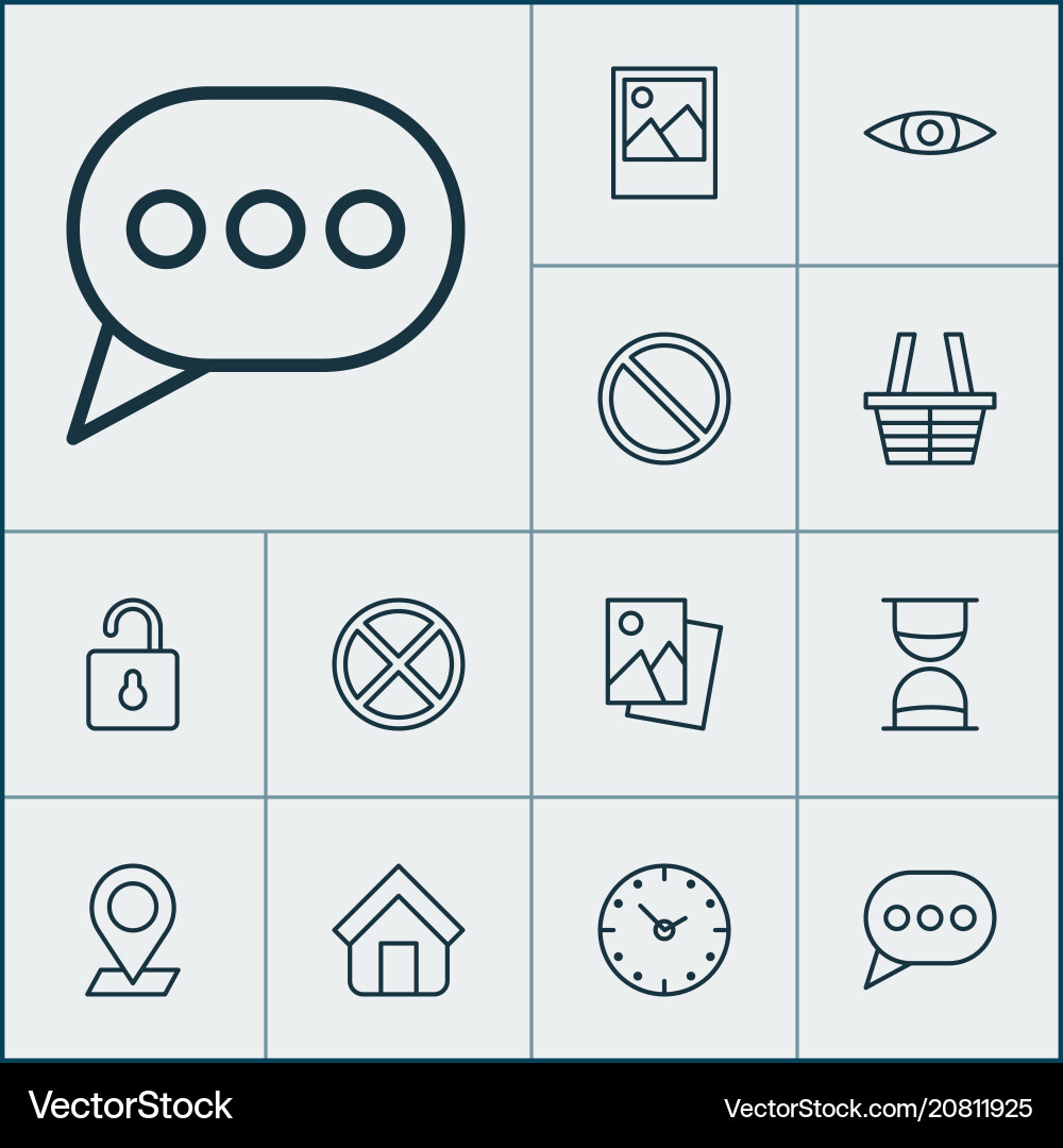 Internet icons set with trading basket clock Internet icons set with trading basket clock vector image