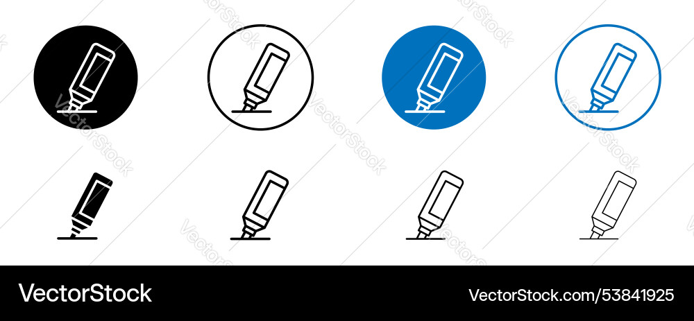 Marker icon set Vector Image