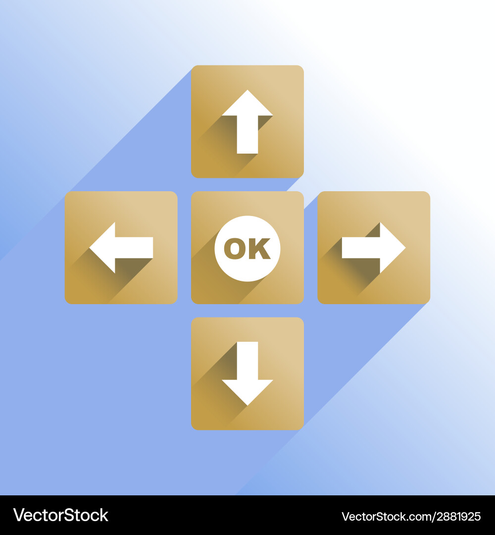 Navigation buttons Vector Image