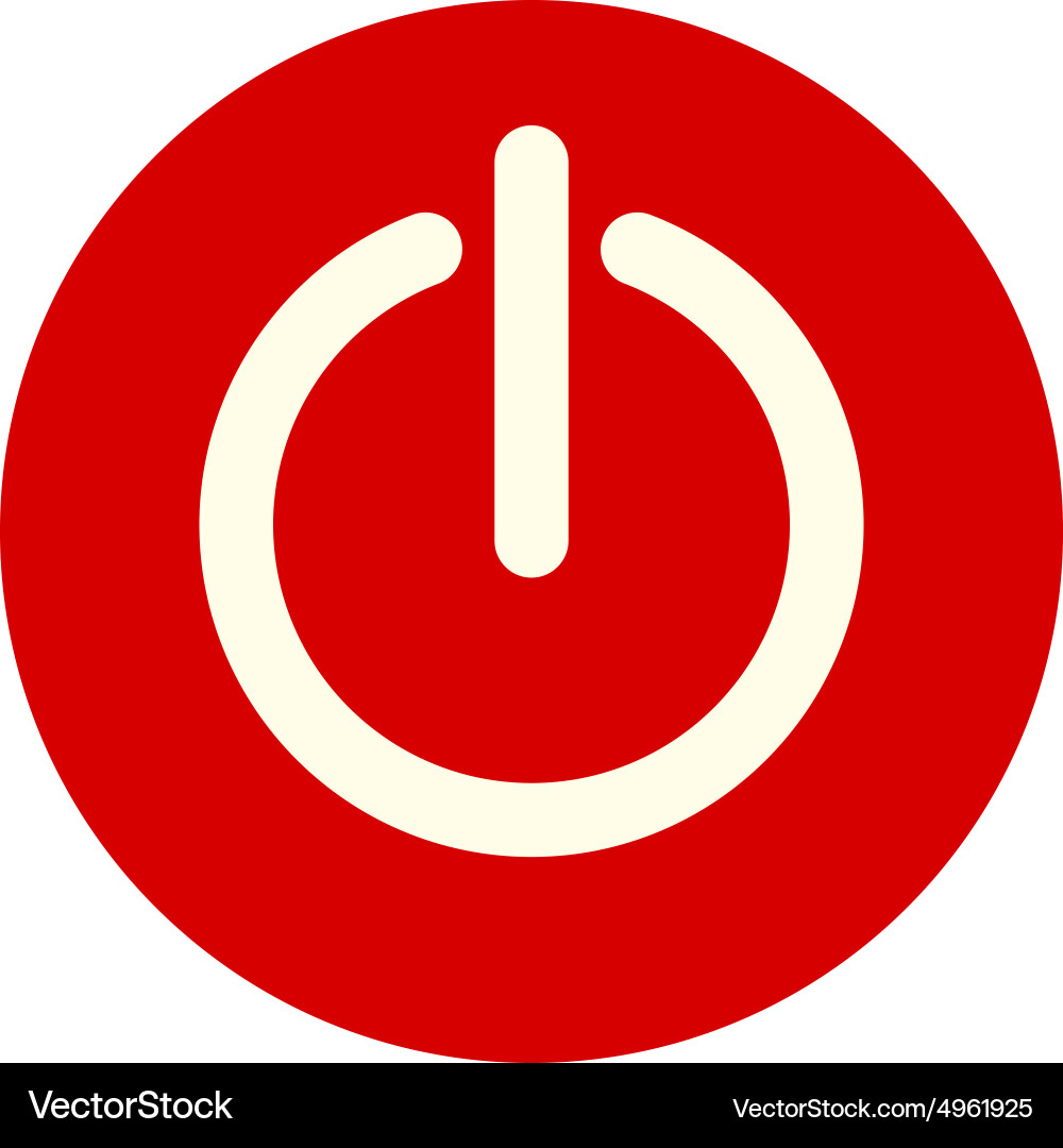 Power button Vector Image