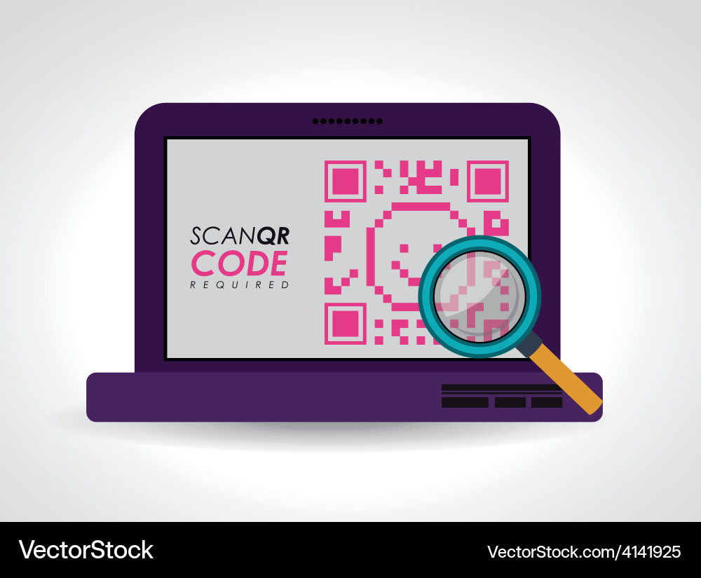 Qr-Code-Design scannen vektorbild