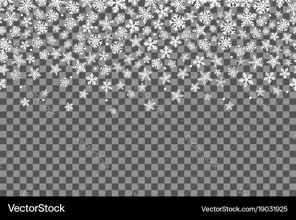 Snowflake Seamless Pattern vector image