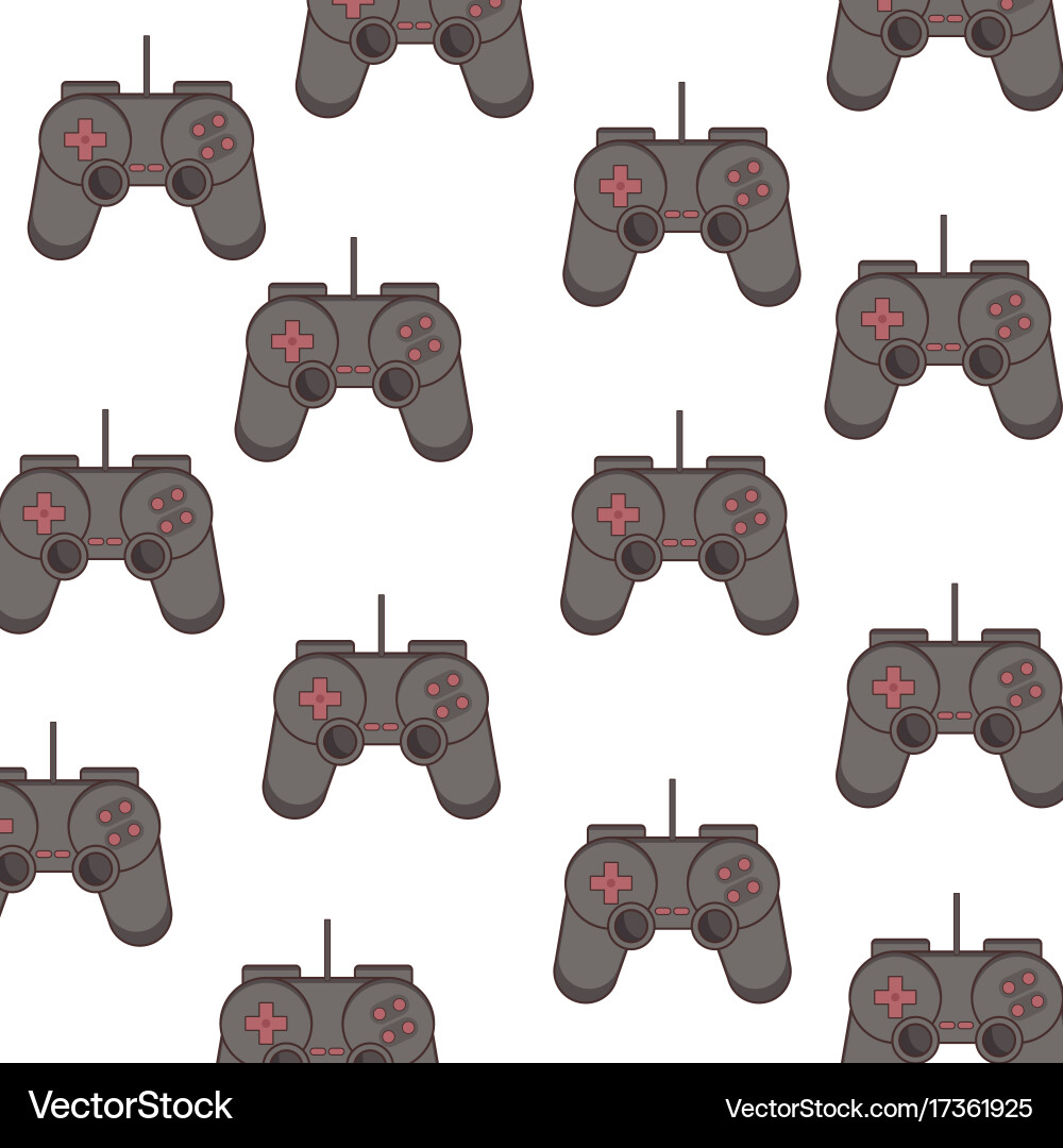 Videogame gamepad background Vector Image