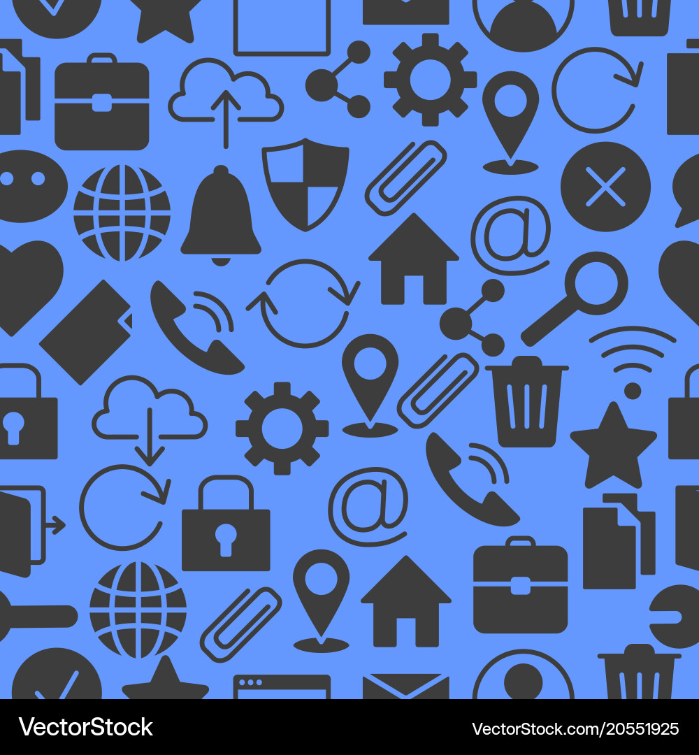 Web and computer basic icons vector image
