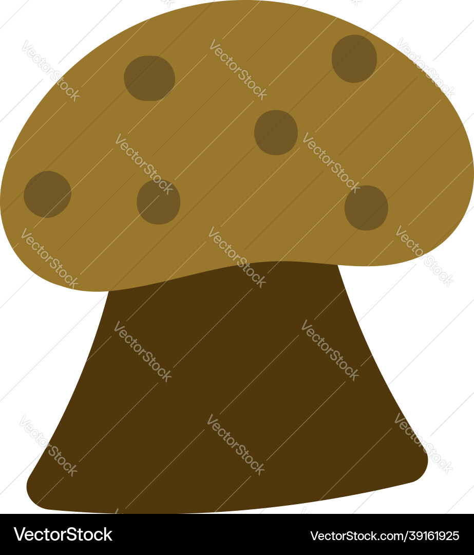 White button mushroom on a background vector image