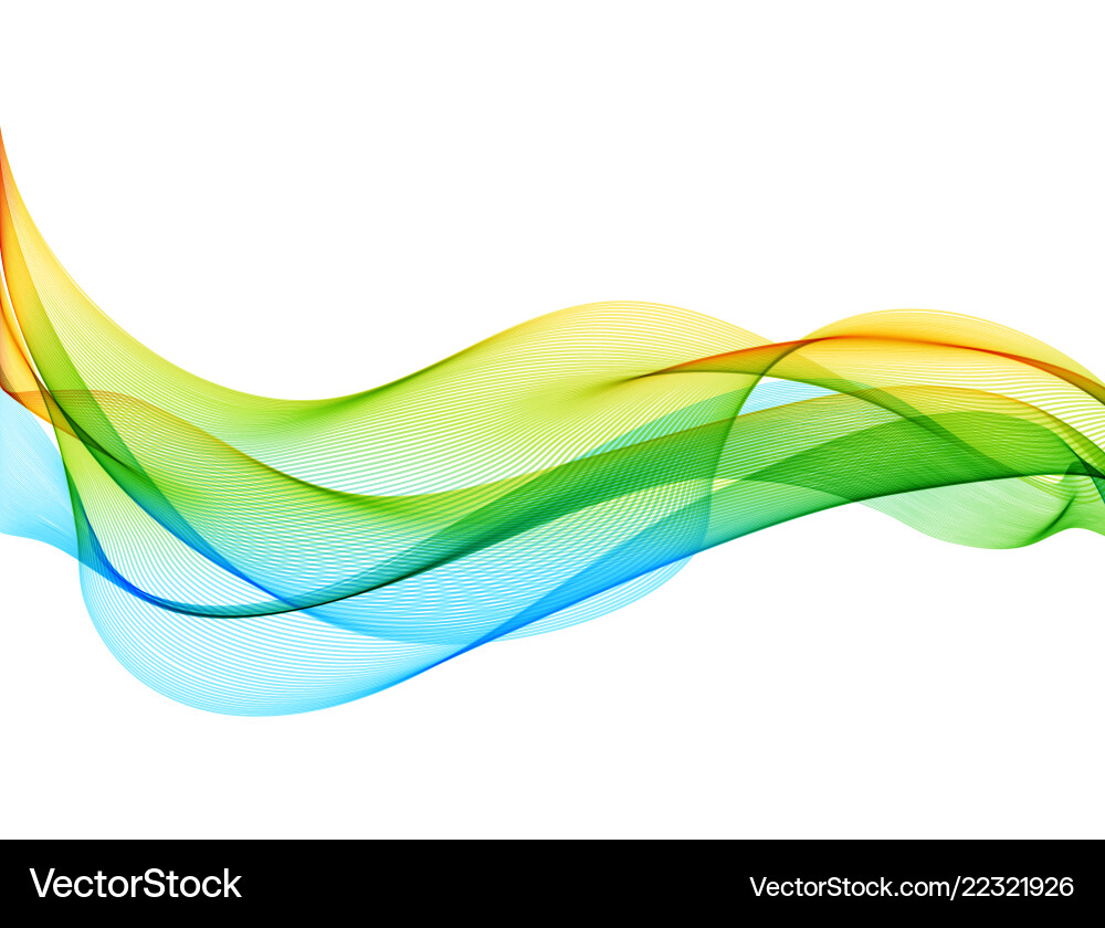 Abstract Color Wave Background vector image