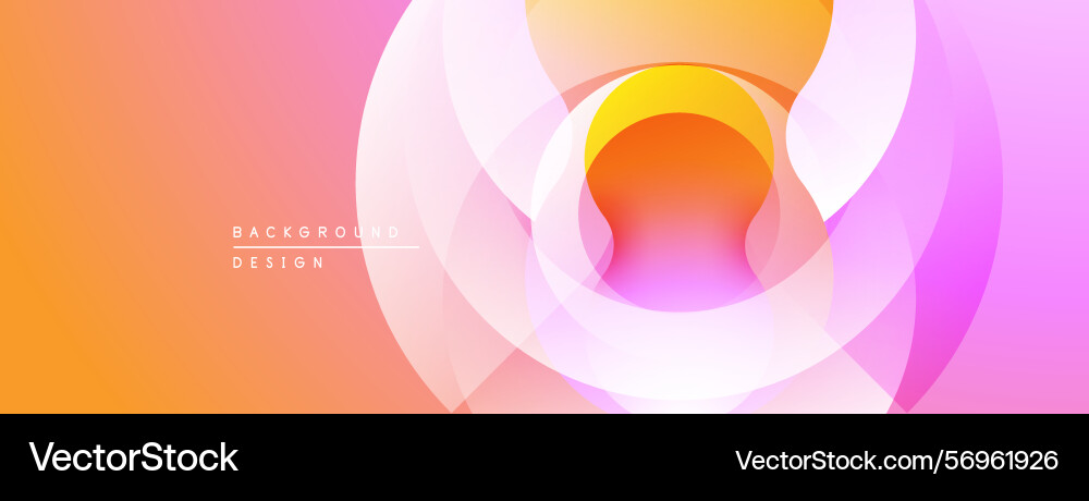 Abstract layers create vibrant circular design Vector Image