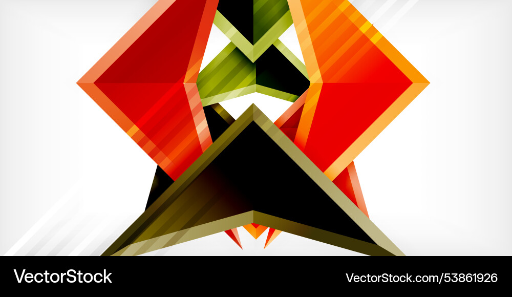 Arrows with 3d effect abstract background vector image